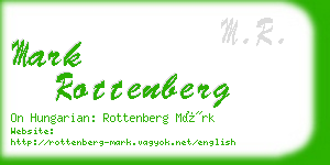 mark rottenberg business card